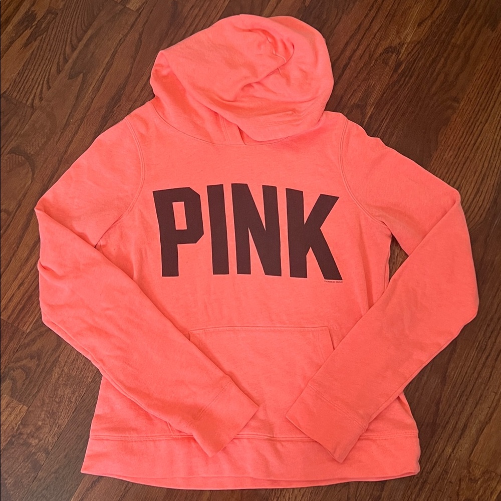 Victoria's Secret Pink Hoodie - Coral and Black